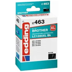 Edding, Druckerpatrone, Druckerpatrone kompatibel mit Brother LC1280XL black (BK)