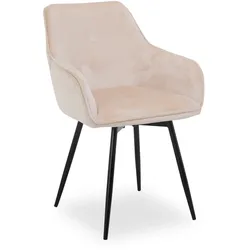 Polsterstuhl ANJO (BHT 57x85x57 cm) - beige - BHT 57x85x57 cm