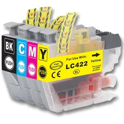 Gigao LC-422XL Kompatibel Tintenpatronen für Brother MFC-J5345DW - 4er Set (CMYK)