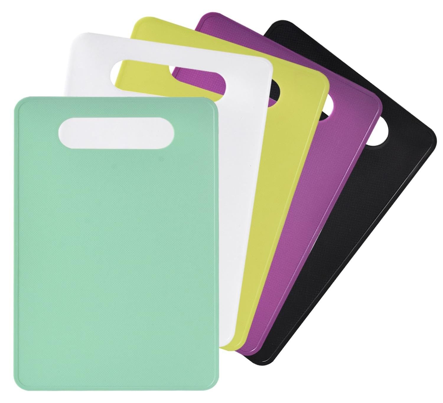 Dripio Set van 5 kunststof snijplanken, antislip, vaatwasmachinebestendig