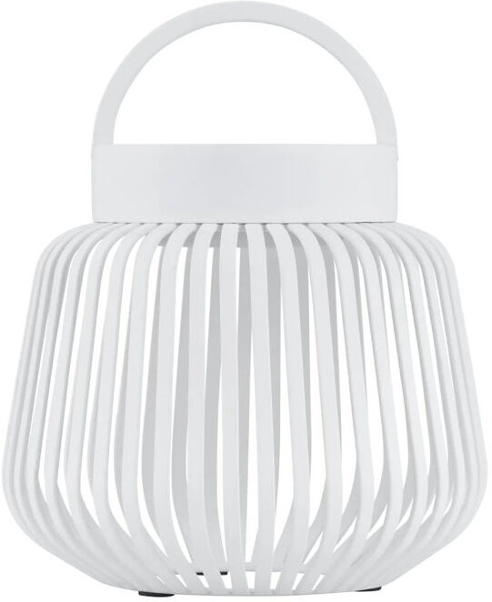 Blomus Steel Lamp White 12cm H x 13.5cm W x 13.5cm D