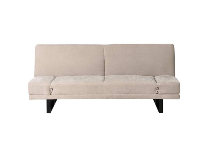 SCHLAFSOFA 2-Sitzer Chenillegewebe Hellbeige York