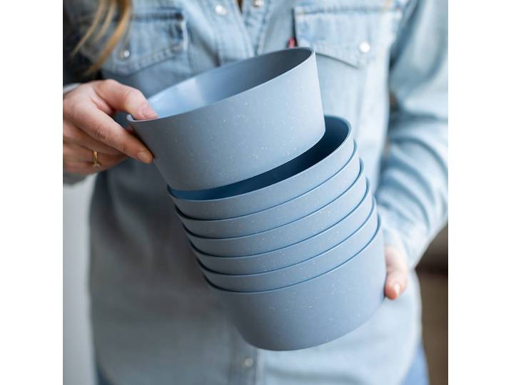 Schüssel Connect Bowl 2er-Set 16 x 6 x 16cm Blau/Blau