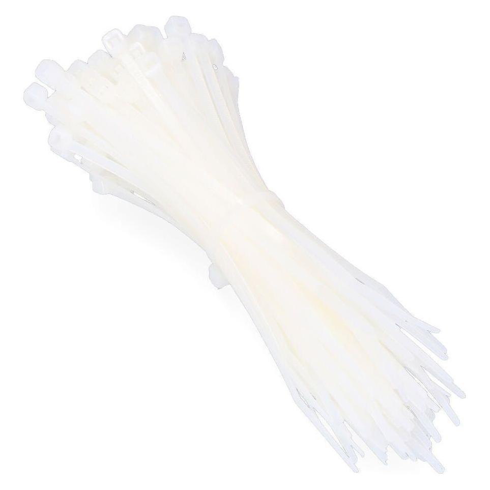 EDM Natürliche Krawatten 100x2,5mm (Beutel 100 Stück) aus hochwertigem Nylon (Kunststoffkabelbinder, 100 mm, 100 Stk.) (49411798)
