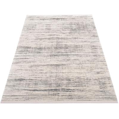 Teppich MACHALKE "fade out" Gr. 31, grau, B:140cm H:8mm L:200cm, Kunstfaser, Viskose, Teppiche, Teppich, Design Teppich, 3D-Optik, Hoch-Tief-Struktur, Wohnzimmer