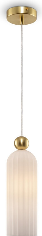 Maytoni Antic Hanglamp, goudkleurig glas, 40W, E14, dimbaar