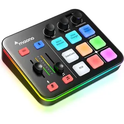Maono G1 NEO Gaming Audio Mixer (USB), Soundkarte, Schwarz