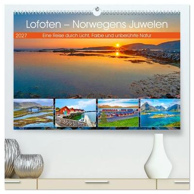 Lofoten - Norwegens Juwelen (hochwertiger Premium Wandkalender 2027 DIN A2 quer), Kunstdruck in Hochglanz