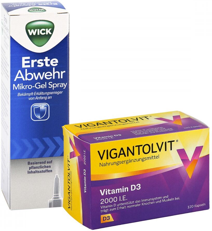 Wick erste Abwehr +Vigantolvit 120St. 2Pck
