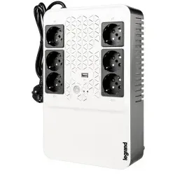 Legrand 310081 USV-Anlage 600VA(360W), Line Interactive, Überbr.Zeit 5min, 6 x Schutzko