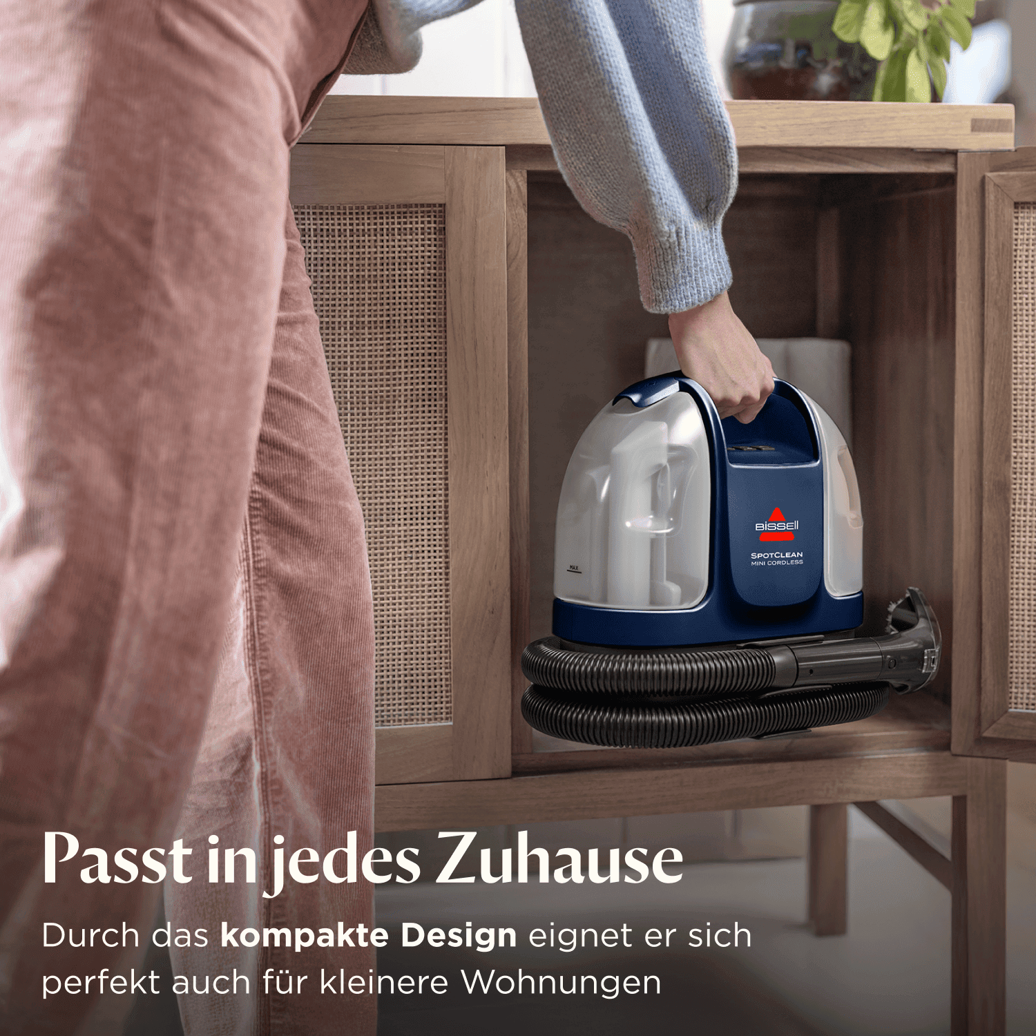 BISSELL Wasch-Sauger "4065N SpotClean Mini Cordless", blau, B:25cm H:31cm T:34cm, Mehrzwecksauger, Wasch-Sauger
