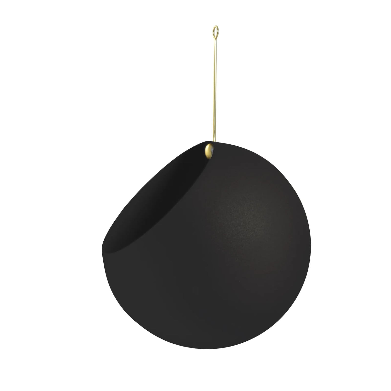 AYTM GLOBE hangende bloempot Black B: 21 cm, H: 32 cm
