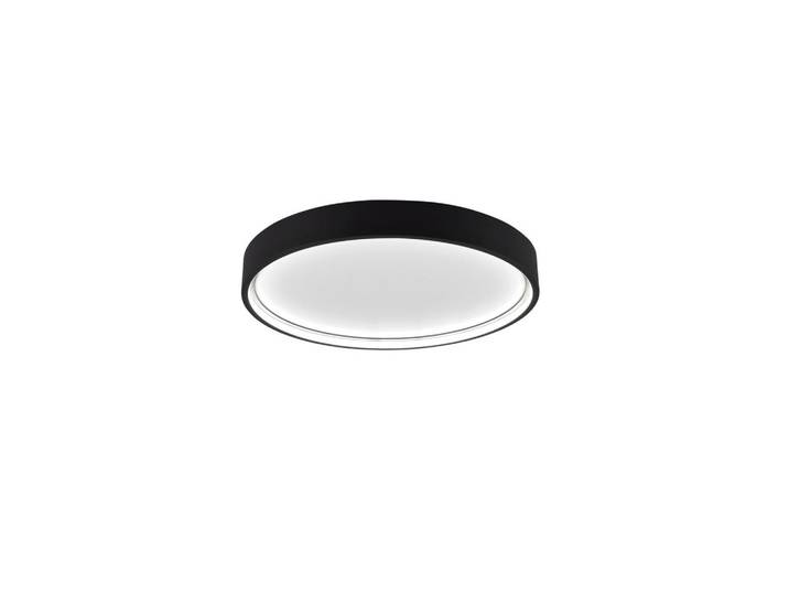Trio Leuchten Led-Deckenleuchte Doha, Schwarz, Metall, 45x5.5x45 cm, Lampen & Leuchten, LED Beleuchtung, LED-Deckenleuchten