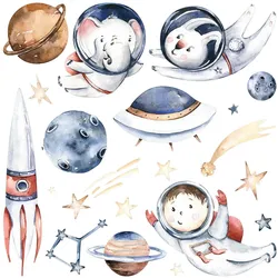 WANDAUFKLEBER 80x137cm - Kleine Astronauten