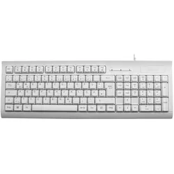 MediaRange TASTATUR QWERTZ KABEL MROS116 SmartCard weiss/hellgrau (DE, Kabelgebunden), Tastatur, Weiss