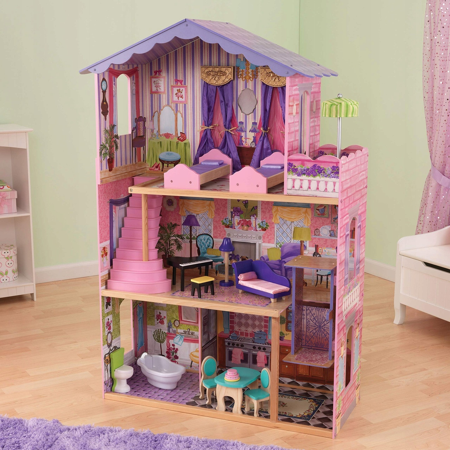 KidKraft My Dream Mansion groot poppenhuis, roze