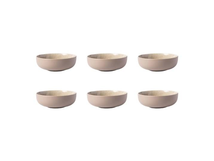 Lot de 6 bols taupe