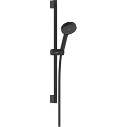 hansgrohe Activera Select S Duschset 95, 2 Strahlarten, EcoSmart, mit Duschstange 65cm, 28044670, Farbe: Mattschwarz