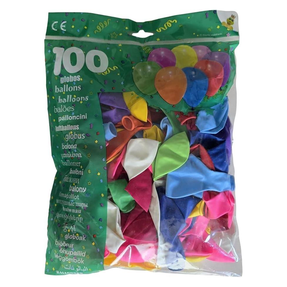 Globolandia Balloon, various colours, D21 cm 100 pcs (100x) (60482648)