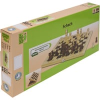 Schachkassette, 29 x 29 cm, Gesellschaftsspiel holz