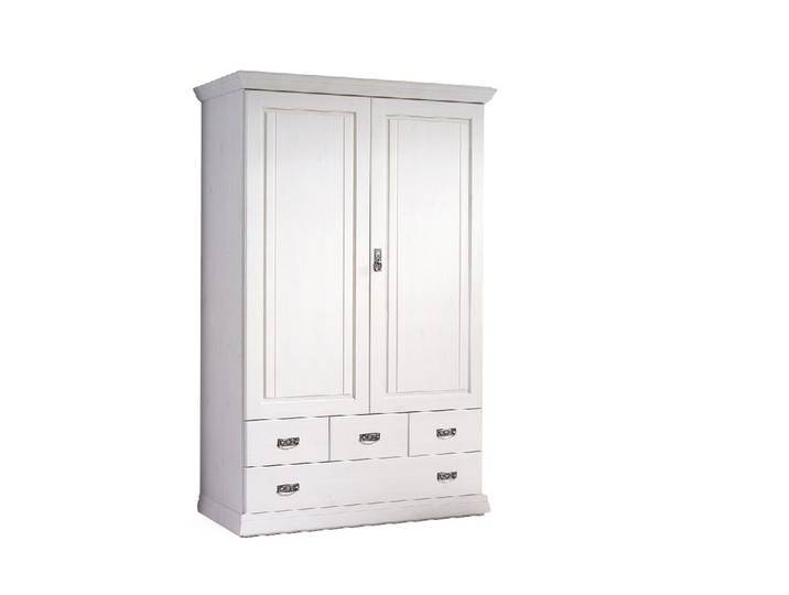 ROMAN Wäscheschrank, Material Massivholz, Kiefer, weiss gewachst