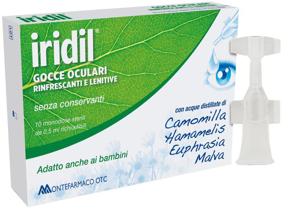 MONTEFARMACO OTC SpA IRIDIL Gocce Oculari, 10 flaconcini