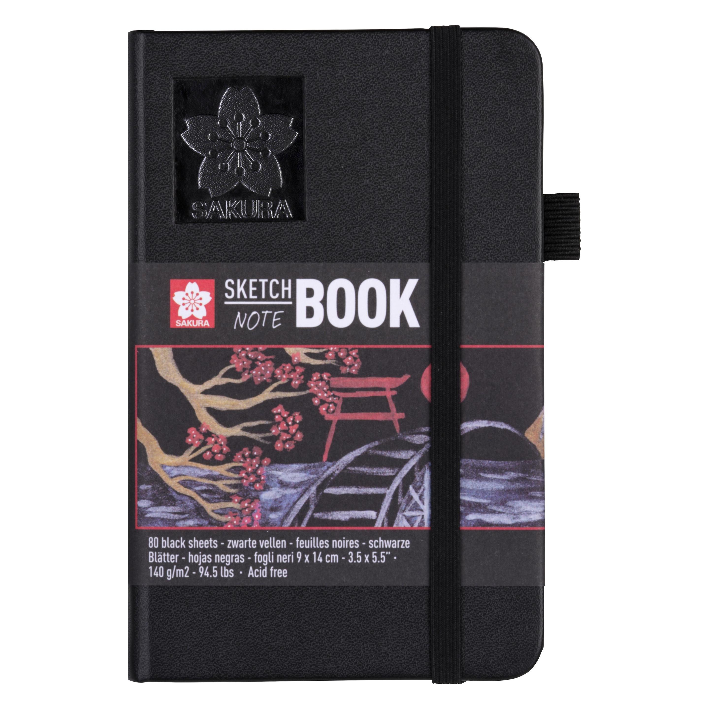 Sakura Sketch Notebook A6 Schwarz Hochformat (A6, Blanko) (9414001)