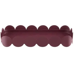 HOME STORY Tablett   ¦ lila/violett ¦ Metall ¦ Maße (cm): B: 29 H: 4,5 T: 12.0