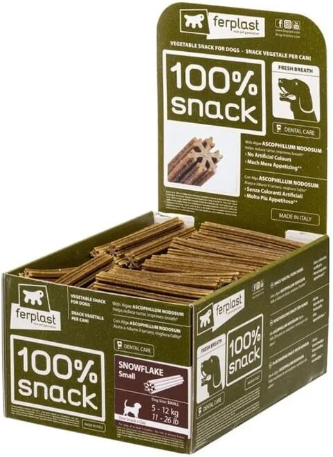 Ferplast 100% Snack Copo de Nieve Medium Alga Ascop 70 Uds
