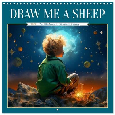 Draw me a sheep (Wall Calendar 2027 12 × 12 Inch) CALVENDO 12 Month Wall Calendar