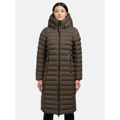 Steppjacke KHUJO "Imes-YM", Damen, Gr. XXL (44), grün, Material: 100% Polyester. Futter: 100% Nylon. Wattierung: 100% Polyester. Beschichtung: Polyurethan, tailliert kniebedeckend, Ärmel ohne Ärmelschlitz elastischer Bund, Jacken Steppjacke,...