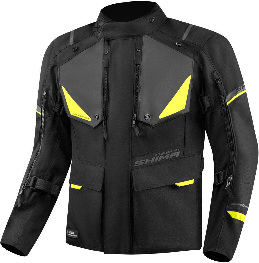 SHIMA Runner wasserdichte Motorrad Textiljacke RUNNER-MEN-JKT-FLUO-S