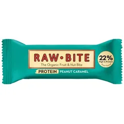 RAW Bite Protein Riegel Peanut Caramel bio