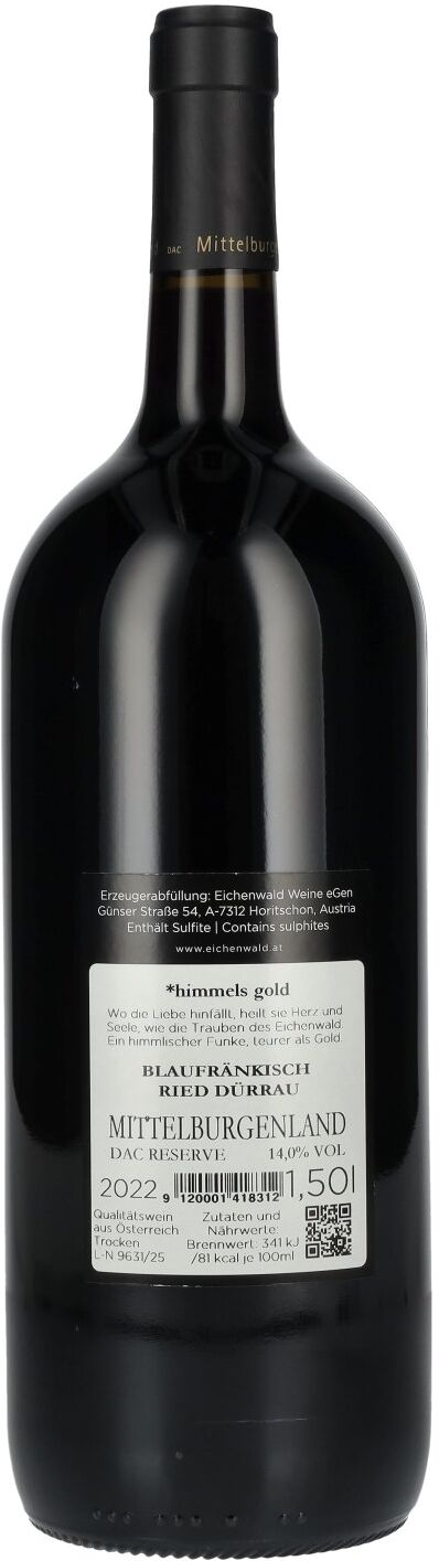 Eichenwald Weine Eichenwald DER GEISTESBLITZ Blaufränkisch Reserve 2022 14% Vol. 1,5l