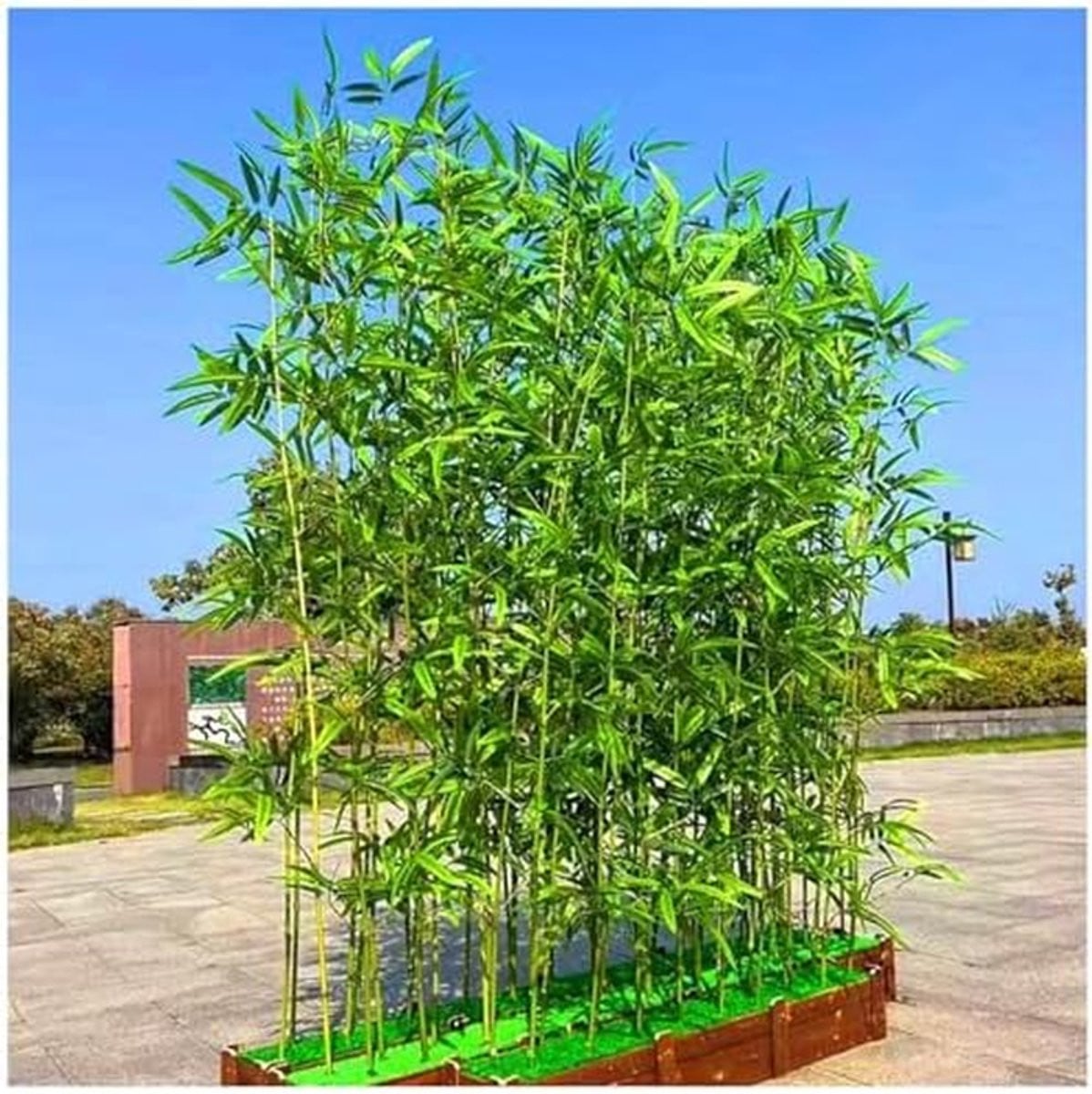 Kunstmatige bamboe boom - Groene faux plantenverdeler - Hoogte: 133 cm