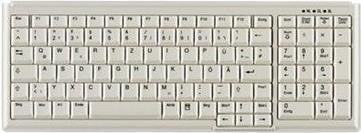 Active Key Contour Design Active Key ??-7000 bedrade USB toetsenbord met schaarschakelaar wit