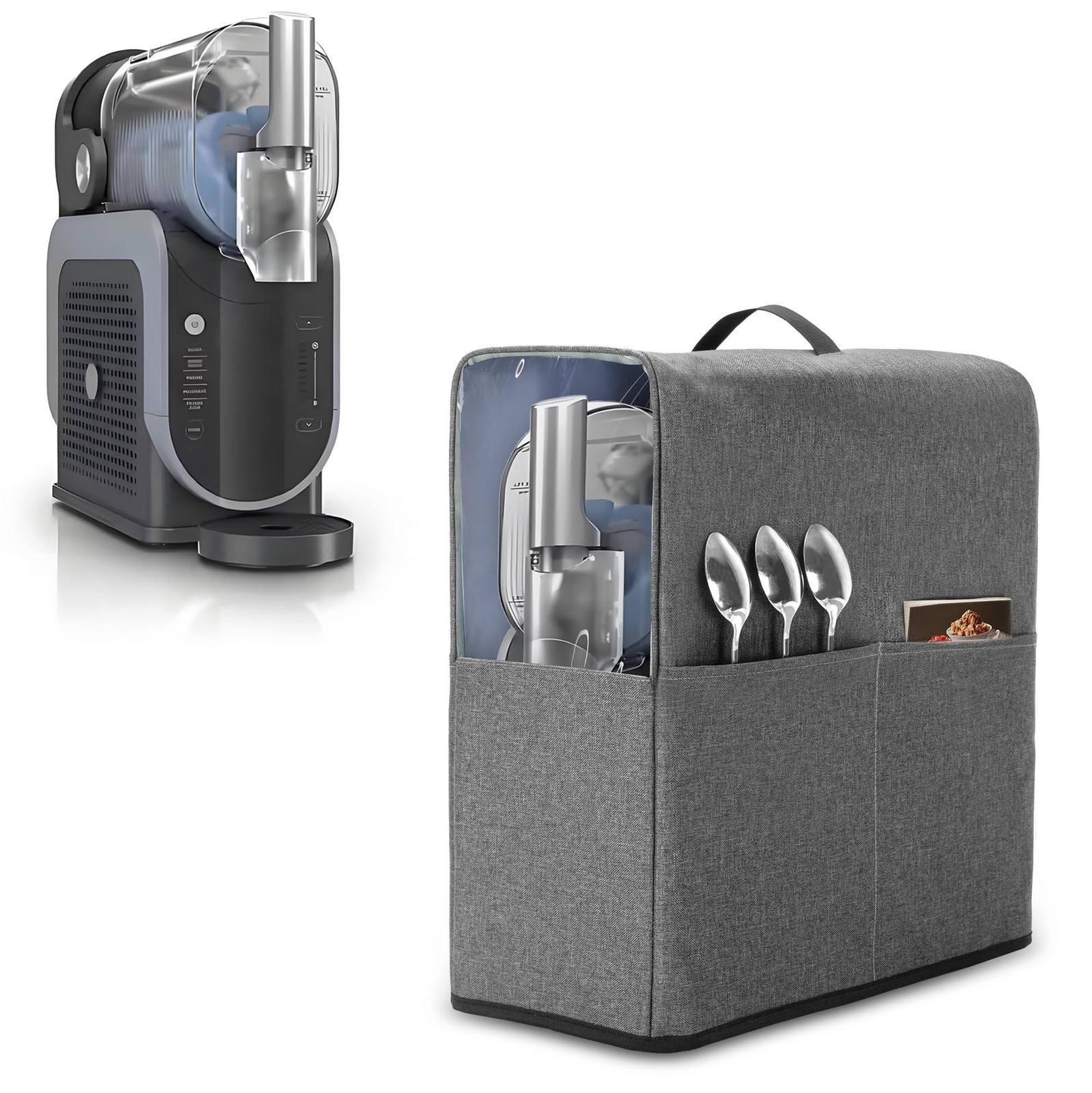 Selius Slushie Machine Cover met Zichtbaar Venster, H x B x D: 44 x 17 x 42 cm