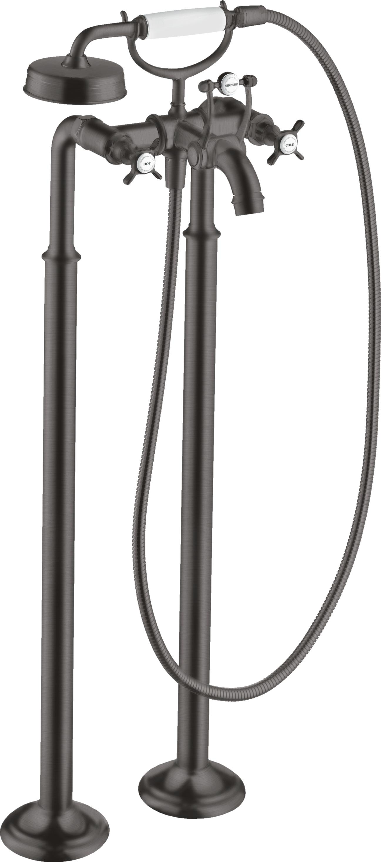 hansgrohe Fertigmontageset Axor Montreux Zwei-Griff-Spültischarmatur, boden, m KrG, b bla vc