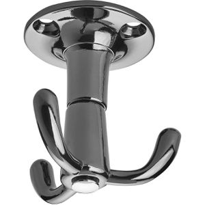 SO-TECH Garderobenhaken Tromso, 108180, schwarz, Dreifachhaken aus Aluminium, drehbar