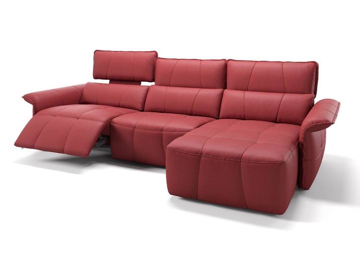 Leder Eckgarnitur ADRIA Ecksofa Relaxcouch