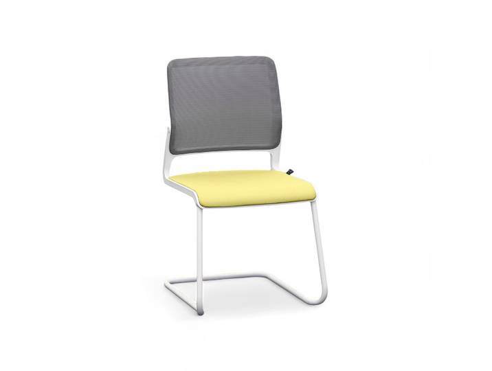 Cantilever Sitag SitagXilium Yellow without armrests, Free swinging, New - Perfect for visitors and guests