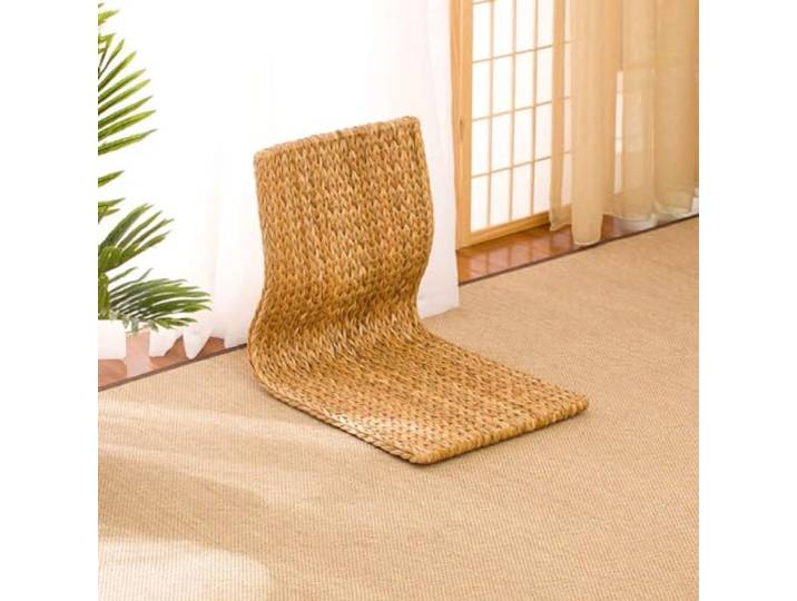 ZYJIX Japanischer Bodenstuhl, rutschfest, Natürliche Materialien, Meditationsstütze Für Spiel Und Entspannung – Tatami-Stil, Keine Beine, Schwebendes Fenster(Color:C)