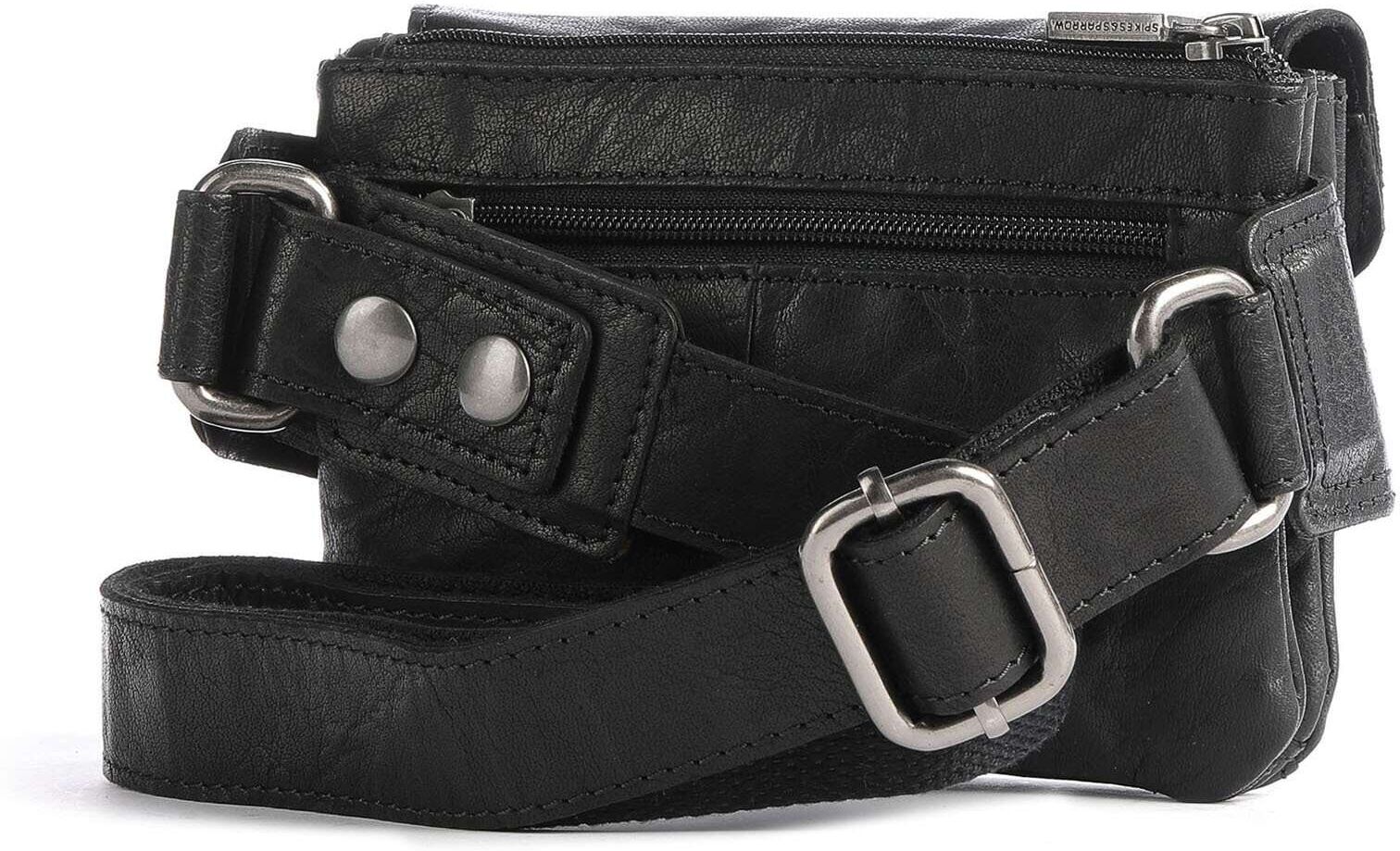 Spikes & Sparrow Bronco Gürteltasche, schwarz
