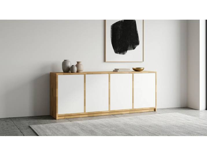 Meuble moderne scandinave - commode sur mesure Hêtre Naturel huilé