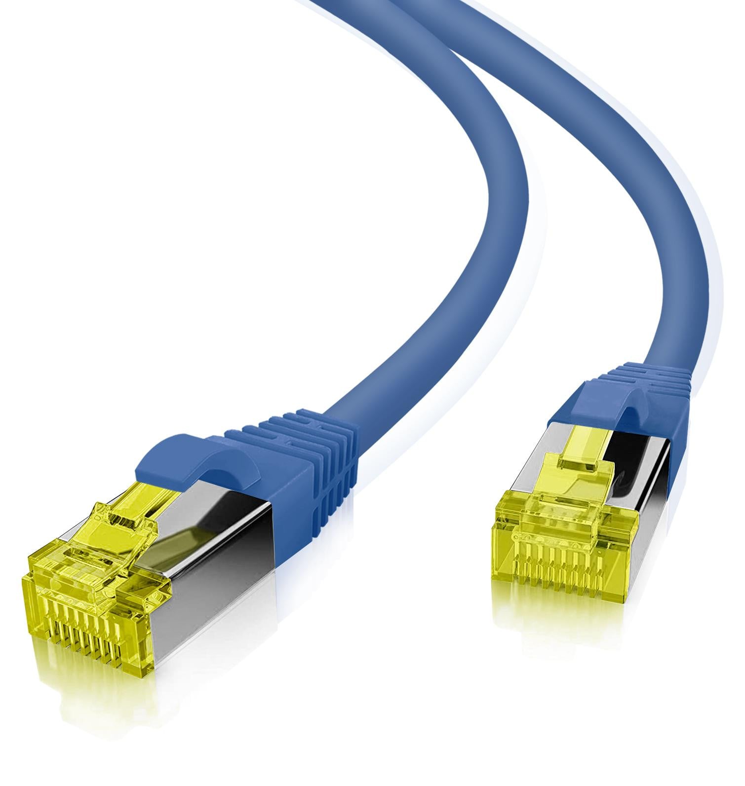 Helos Cat.6a patchkabel, blauw, 10,0 meter