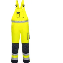 Warnschutz Latzhose "DIJON" - M - gelb/marine
