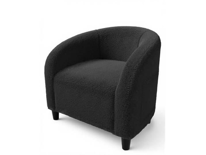 GarveeHome Loungesessel mit Leinenoptik, Relaxsessel für Wohnzimmer Samtstoff, Gepolstert, Wohnzimmer, Schlafzimmer, Leseecke