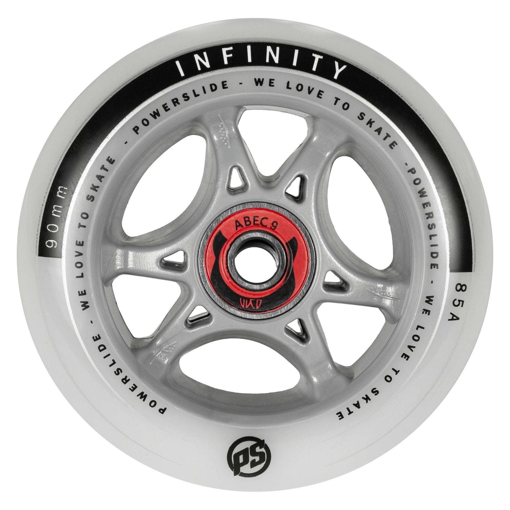 Powerslide Skateboard Wheels Infinity Rtr Spacer 4-Pack 2023 (90 mm, 85A) (905435)