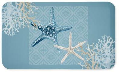 "Stupell Starfish Tours Nautical Pattern Printed Anti-Fatigue Floor Mat, design by Kim Allen, 30""x18"""