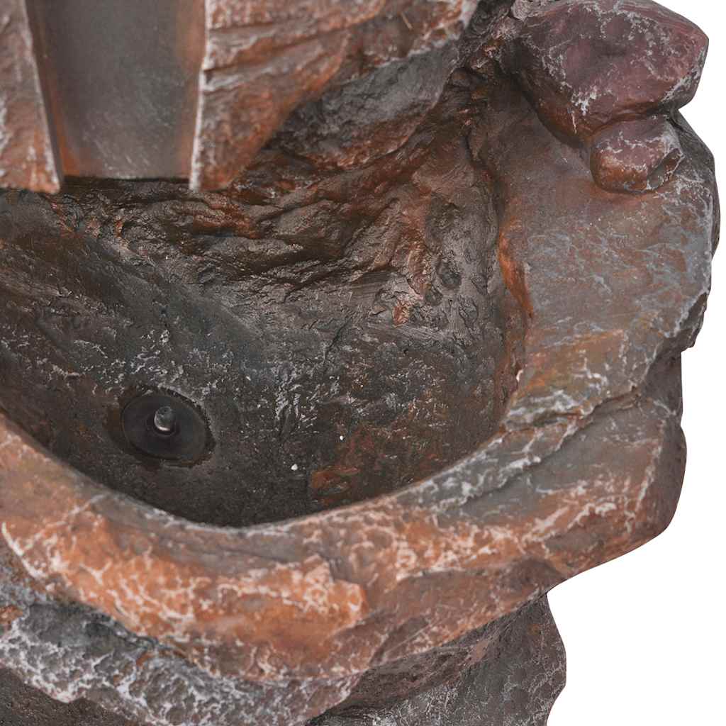 vidaXL Fontaine d'intérieur avec lumière LED Polyrésine